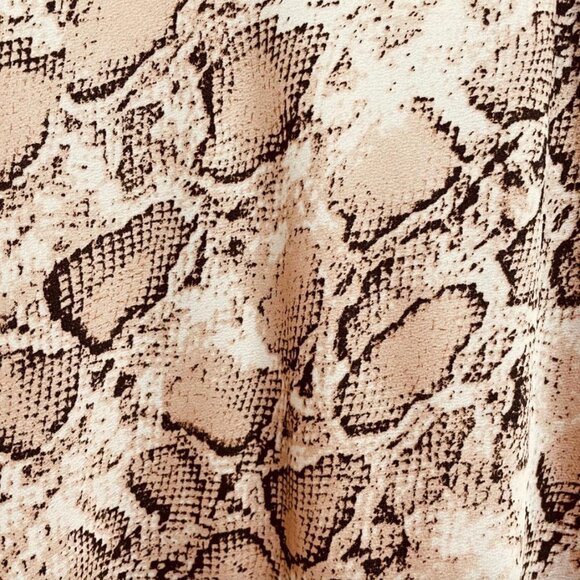 SNAKE PRINT MIDI SKIRT - Picture 2 of 2